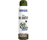 Bros Repelent proti klíšťatům na oděvy odpuzuje a zabíjí sprej 90 ml