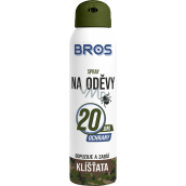 Bros Repelent proti klíšťatům na oděvy odpuzuje a zabíjí sprej 90 ml