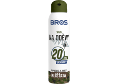 Bros Repelent proti klíšťatům na oděvy odpuzuje a zabíjí sprej 90 ml