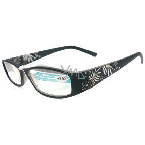 Berkeley Čtecí dioptrické brýle +1,5 černé květy CB02/MC2 1 kus ER6040