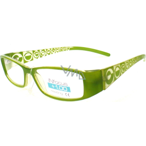Berkeley Čtecí dioptrické brýle +2,0 zelené 1 kus R7603 PD62