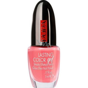 Pupa Lasting Color gelový lak na nehty 121 Coral For Ever 5 ml