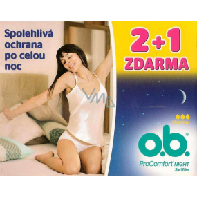 o.b. ProComfort Night Normal tampony 3 x 16 kusů