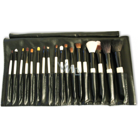 Be Chic! Professional White Set sada kosmetických štětců s přírodními a syntetickými štětinami 18 kusů