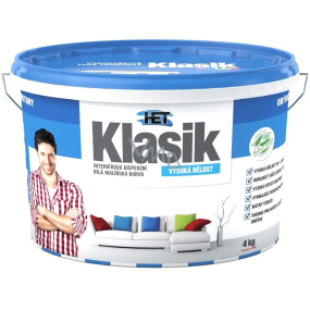 Het Klasik Interiérová disperzní vysoce bílá malířská barva 1,5 kg