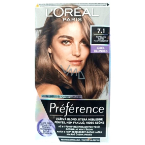 Loreal Paris Préférence barva na vlasy 7.1 Iceland Blond popelavá