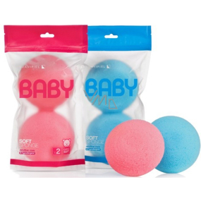 Suavipiel Baby jemná mycí plovoucí houba pro děti růžová 2 kusy