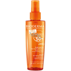 Bioderma Photoderm Bronz SPF50+ suchý olej na opalování sprej 200 ml