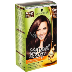 Schwarzkopf Natural & Easy barva na vlasy 585 Zářivý červenohnědý