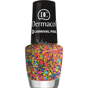 Dermacol Nail Polish with Effect lak na nehty s efektem 07 Carnival Pixel 5 ml