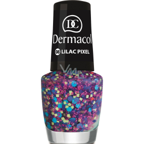 Dermacol Nail Polish with Effect lak na nehty s efektem 08 Lilac Pixel 5 ml
