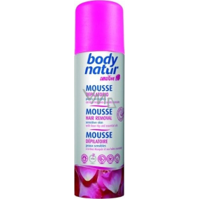 Body Natur Sensitive Šípkový olej a Esenciální olej depilační pěna 200 ml