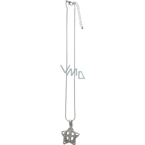Náhrdelník stříbrný s přívěškem hvězda 41 cm