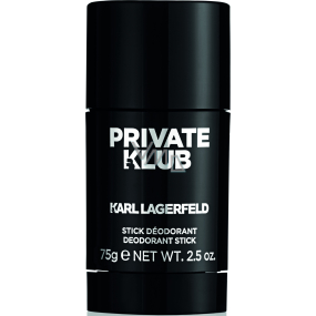 Karl Lagerfeld Private Klub for Men deodorant stick pro muže 75 g