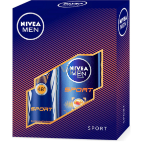 Nivea Men Sport sprchový gel 250 ml + antiperspirant deodorant sprej 150 ml, kosmetická sada