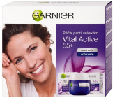 Garnier Essentials Vital Active 55+ denní krém proti vráskám 50 ml + Essentials Vital Active 55+ noční krém proti vráskám 50 ml, kosmetická sada
