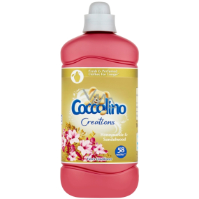 Coccolino Creations Honeysuckle & Sandalwood koncentrovaná aviváž 58 dávek 1,45 l