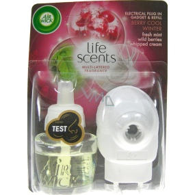 Air Wick Life Scents Zimní lesní plody elektrický osvěžovač vzduchu komplet 19 ml