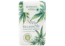Bohemia Gifts Cannabis Konopný olej relaxační toaletní mýdlo 100 g