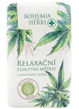 Bohemia Gifts Cannabis Konopný olej relaxační toaletní mýdlo 100 g