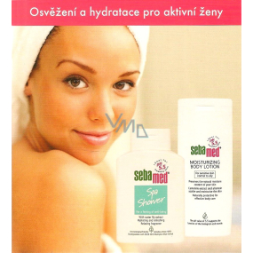 SebaMed Hydratační tělové mléko pro citlivou, normální a mastnou pokožku 200 ml + Spa Shower sprchový gel 200 ml, kosmetická sada