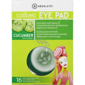 Absolute New York Cooling Eye Pad Cucumber with Vitamin E chladivé tampóny na oči 16 kusů