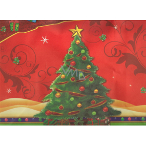 Nekupto Dárková kraftová taška 32,5 x 26 x 13 cm Vánoční stromeček, 263 WCL