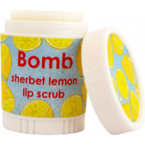 Bomb Cosmetics Citronová zmrzlina - Sherbet Lemon balzám na rty s jemným peelingem 9 ml