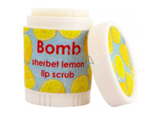 Bomb Cosmetics Citronová zmrzlina - Sherbet Lemon balzám na rty s jemným peelingem 9 ml