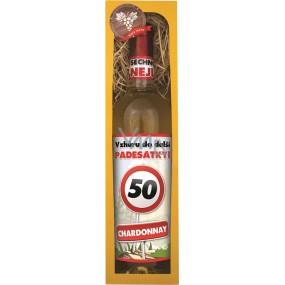 Bohemia Gifts Chardonnay Vše nejlepší 50 bílé dárkové víno 750 ml