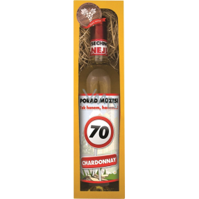 Bohemia Gifts Chardonnay Vše nejlepší 70 bílé dárkové víno 750 ml
