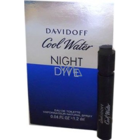 Davidoff Cool Water Night Dive toaletní voda pro muže 1,2 ml s rozprašovačem, vialka