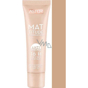 Astor Mattitude Foundation Anti Shine 16h Shine Control make-up 102 Golden Beige 30 ml