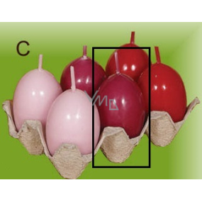 Lima Vajíčko s vůní svíčka tmavě růžová 40 x 60 mm 1 kus