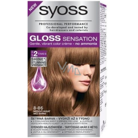 Syoss Gloss Sensation Šetrná barva na vlasy bez amoniaku 8-86 Medový nugát 115 ml