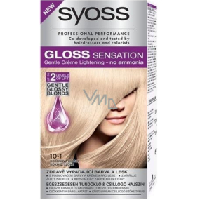 Syoss Gloss Sensation Šetrná barva na vlasy bez amoniaku 10-1 Kokosová blond 115 ml