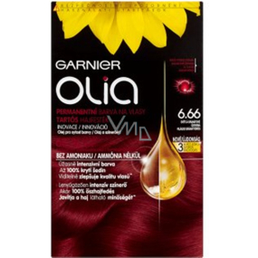 Garnier Olia barva na vlasy bez amoniaku 6.66 Světlá granátově červená
