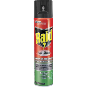 Raid aerosol proti lezoucímu hmyzu s eukalyptovým olejem sprej 400 ml