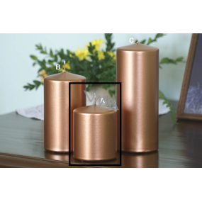 Lima Metal Serie svíčka měděná válec 80 x 100 mm 1 kus