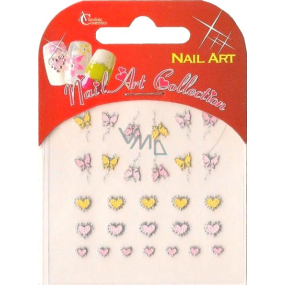 Absolute Cosmetics Nail Art samolepicí nálepky na nehty 3DG001S 1 aršík