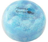 Fragrant Issey Men Glycerinové mýdlo masážní s houbou naplněnou vůní parfému Issey Miyake Man v barvě světle modré 200 g