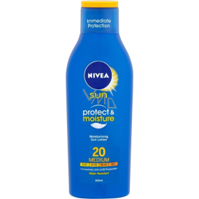 Nivea Sun Protect & Moisture OF20+ hydratační mléko na opalování 200 ml