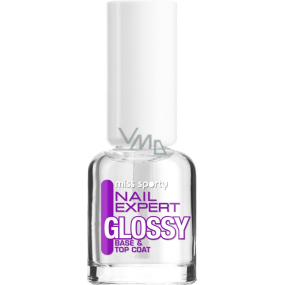 Miss Sporty Nail Expert Glossy Base & Top Coat podkladový a vrchní lak na nehty 8 ml