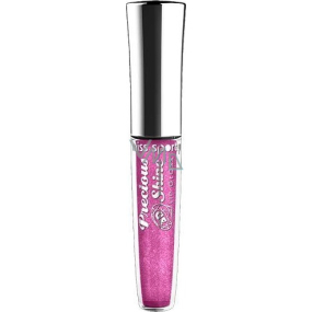 Miss Sporty Precious Shine 3D Lip Gloss lesk na rty 410 Bling Plum 7,4 ml