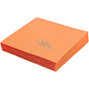 Gastro Papírové ubrousky 2 vrstvé 33 x 33 cm 50 kusů barevné oranžové
