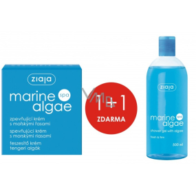 Ziaja Marine Algae Spa mořské řasy zpevňující pleťový krém 50 ml + Marine Algae Spa mořské řasy sprchový gel 500 ml, duopack