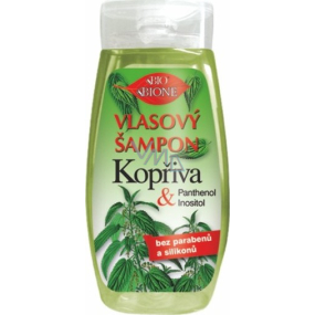Bione Cosmetics Kopřiva & Panthenol šampon pro všechny typy pokožky a vlasů 255 ml