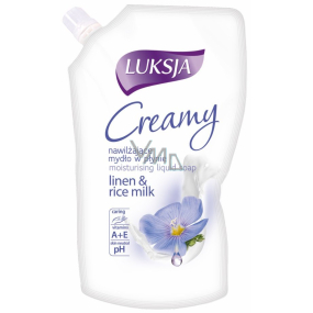 Luksja Creamy Linen & Rice milk tekuté mýdlo náhradní náplň 400 ml