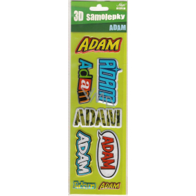 Nekupto 3D Samolepky se jménem Adam 8 kusů