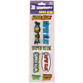 Nekupto 3D Samolepky se jménem Super kluk 8 kusů